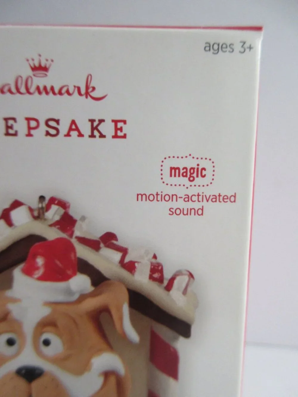 Hallmark Peppermint Bark MAGIC Ornament Motion Activated Sound 2013 NEW in Box